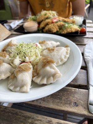 Pieroggi with Potato-Tofu-Filling  at Vege Miasto in Warsaw