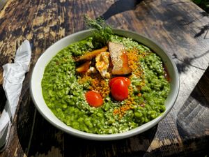 Risotto 1/5 (undercooked) at Vege Miasto in Warsaw