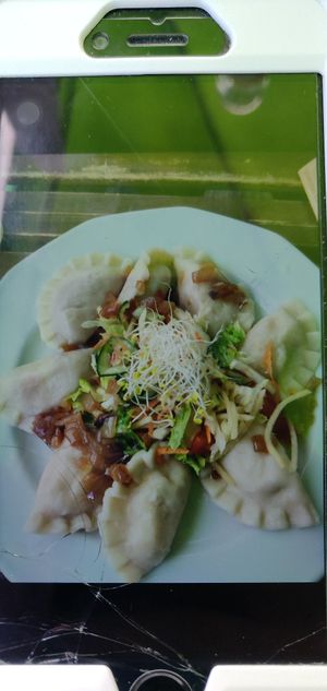 Russian dumplings at Vege Miasto in Warsaw