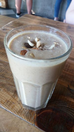 Nut smoothie at Vege Miasto in Warsaw