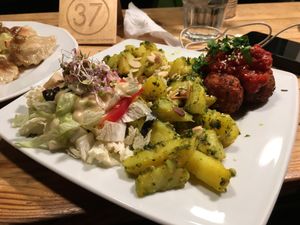 Kofta dinner at Vege Miasto in Warsaw