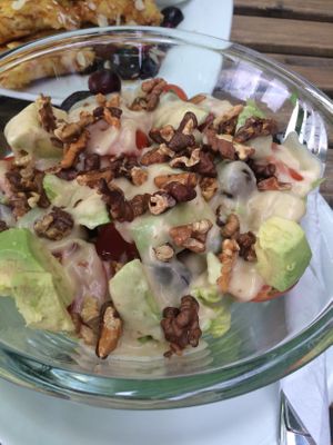 Avocado salad - really yummy :) at Vege Miasto in Warsaw