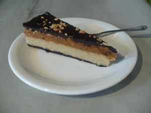 Raw snickers at Vege Miasto in Warsaw