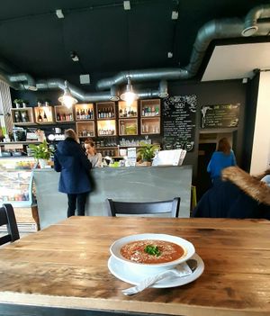 Counter at Vege Miasto in Warsaw