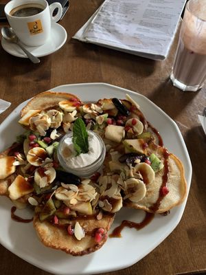 Pancakes at Vege Miasto in Warsaw