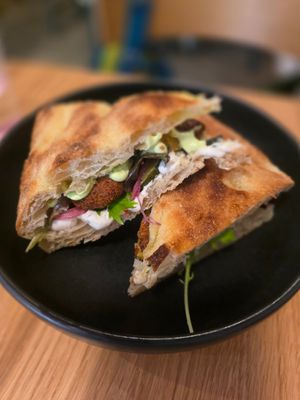 Falafel sandwich at Cynic in Grad Zagreb