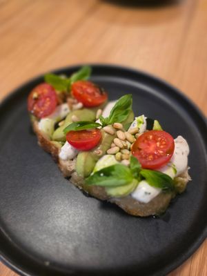 Avocado sandwich ( a bit too creamy for my taste, needs more veggies) at Cynic in Grad Zagreb