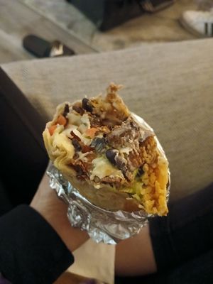 So many fillings at Wish Me Vegan in Oakland