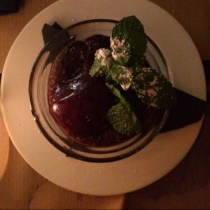 raw vegan chocolate mousse at DosTrece in Barcelona