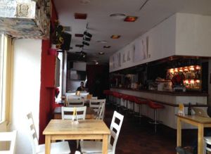 Inside at DosTrece in Barcelona