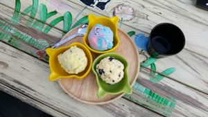 Spider Man, Banoffee Choc Chip, Cookie & Vanilla  at Iconic Ice Cream in Chiang Mai