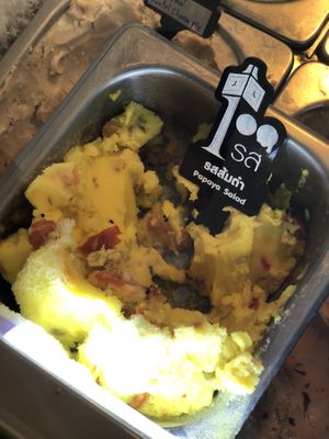 Som tam ice cream...  at Iconic Ice Cream in Chiang Mai