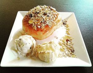 Ice cream and roti at Iconic Ice Cream in Chiang Mai