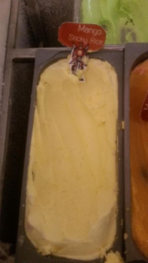 Mango sticky rice at Iconic Ice Cream in Chiang Mai