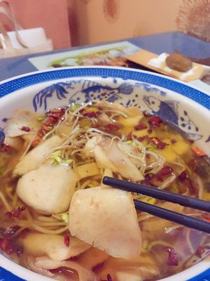 Sliced Fish in Hot Chili Oil at Twin Lotus Vegetarian Restaurant - Maybe closed in Tianjin