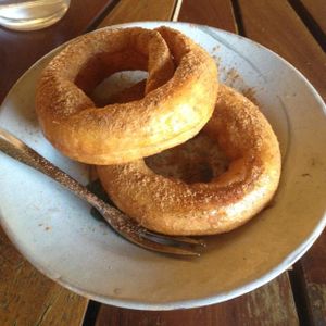 vegan apple cinammon donuts at Ploughman's Garden in Ho Chi Minh City