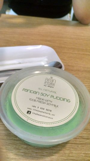 pandan pudding at The Bean Store - Vo Van Tan in Ho Chi Minh City