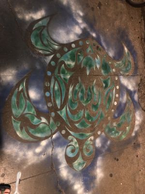 Pavement outside 😁🐢  at The Booch Bar in Hilo