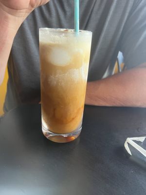 Vegan ice cream espresso float!!!  at The Booch Bar in Hilo