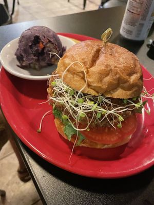 Potato side salad yum!  at The Booch Bar in Hilo