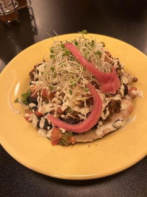 Tostada  at The Booch Bar in Hilo
