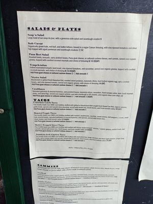 Menu 1 at The Booch Bar in Hilo