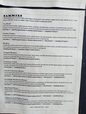 Sammies at The Booch Bar in Hilo