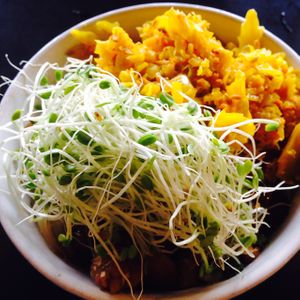 curried kraut bowl at The Booch Bar in Hilo