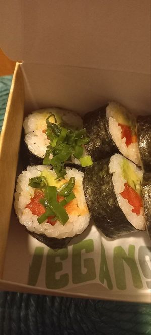 ¡Y con sus chilitos para completarlo! ¡Realmente delicioso, y preparado con sandía 🌶🔥❤️🍉 at Vegan On (Manacar) in Ciudad De México