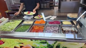 Salads at Kebab Serai in Auckland