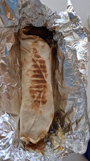 Falafel kebab at Kebab Serai in Auckland