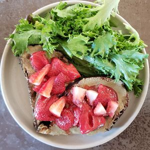 Summer Strawberry Tartine at The Rose Establishment in Salt Lake City