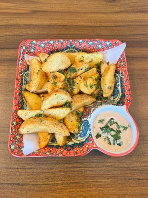Loaded potato Wedges with Smoked Paprika at Pam's Dine & Grill - パムズ ダイン アンド グリル in Hakone