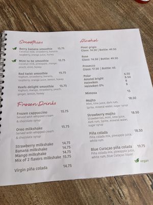 Smoothis  at Reefs Cafe & Co in Willemstad