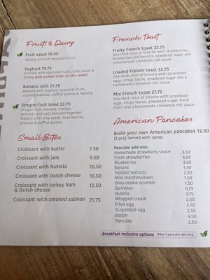 Breakfast  at Reefs Cafe & Co in Willemstad