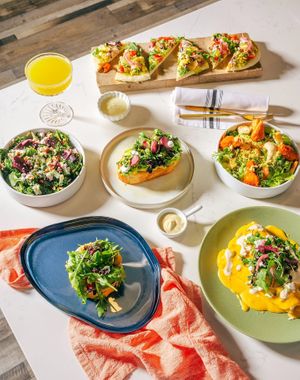 Vegan brunch   at Canela Vegan Bakery & Cafe Bridgeland in Calgary