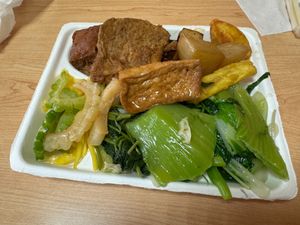 One selection out of very many possibilities - you choose at Yanagiya Vegetarian Restaurant in Taoyuan City