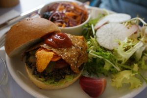 Burger (Vegan). at Hobbes in Paris