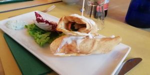 Vegan kebab at Lo Fai in Piacenza