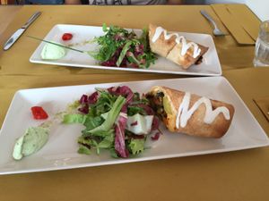 Vegan kebab at Lo Fai in Piacenza