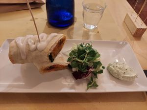 Vegan kebab at Lo Fai in Piacenza