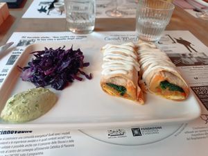 Vegan kebab at Lo Fai in Piacenza