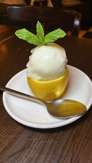Lemon sorbet   at Angelena's Ristorante Italiano in Pensacola