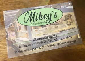 Business card   at Mikey's Creations in Frankfurt
