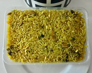 Mushroom pilau  at Poppadom Indian Takeaway in دبي