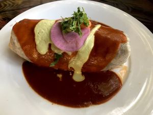 Impossible Burrito at Mesa Verde in Santa Barbara