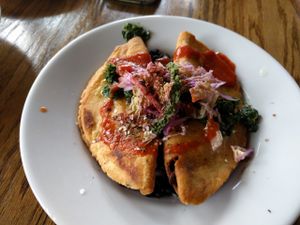 empanadas at Mesa Verde in Santa Barbara