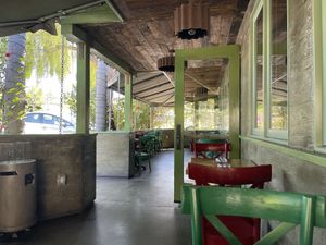 Outside patio  at Mesa Verde in Santa Barbara