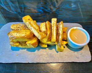 TRIPLE FRIED BELGIUM POTATOES  at Mesa Verde in Santa Barbara