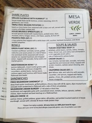 Page one at Mesa Verde in Santa Barbara